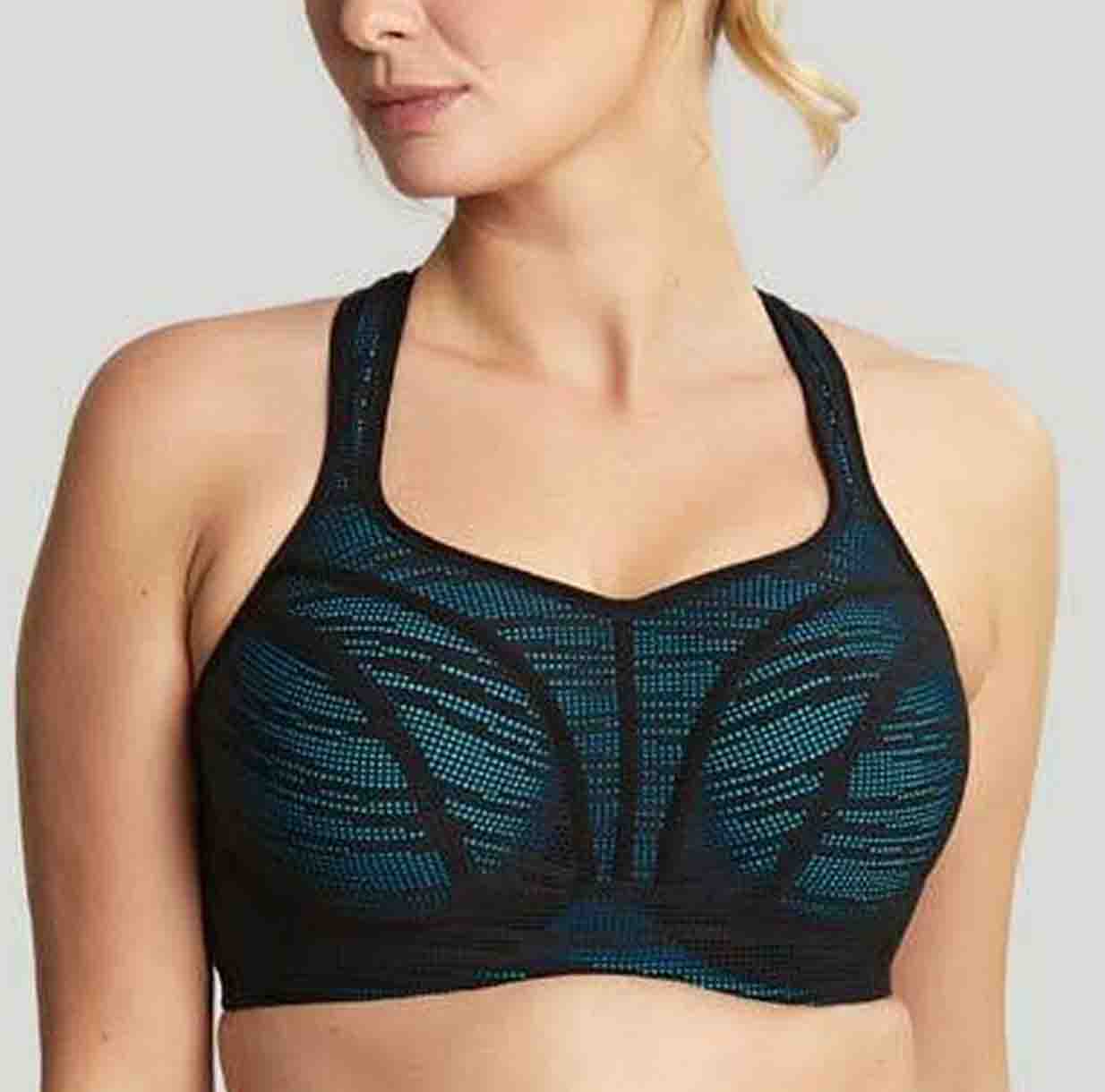 Panache Sports bra Panache Wired Sports Bra Black/Aqua