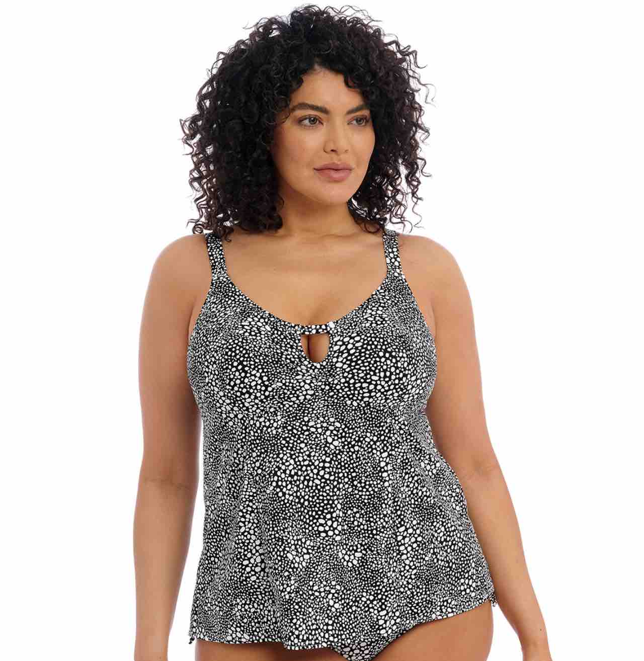 Elomi Swim Pebble Cove Non Wired Moulded Tankini Top Storm in a D Cup AUS
