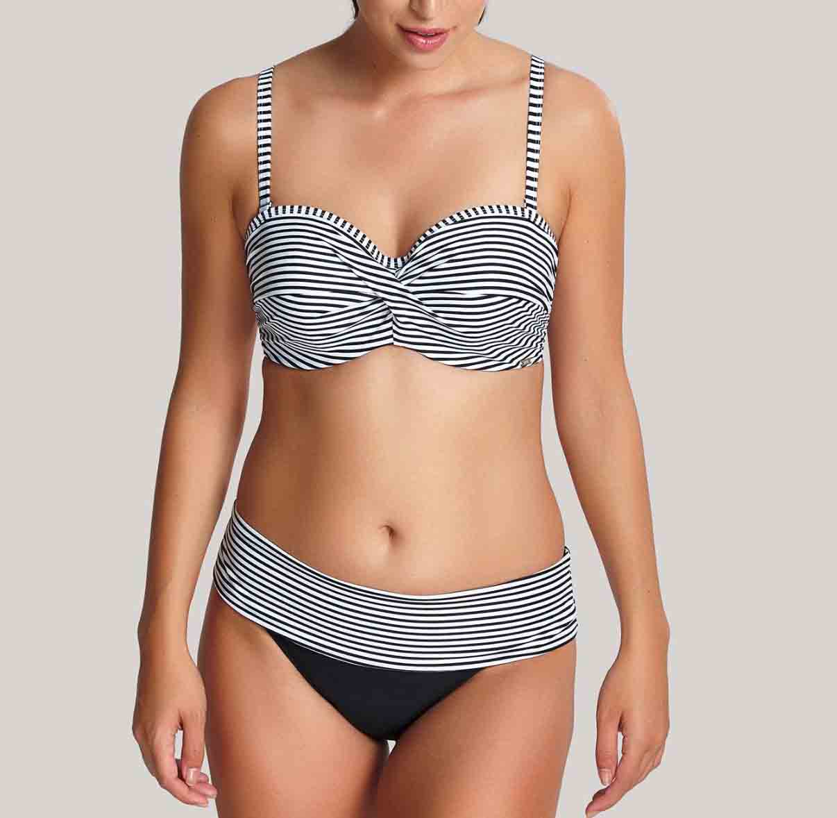 Anya Stripe Bandeau Bikini Top